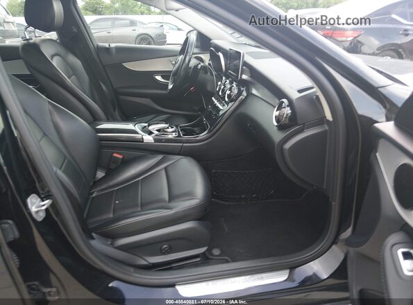 55SWF4JB3GU176728 2016 MERCEDES-BENZ C-CLASS Black Widok wnętrza z przodu