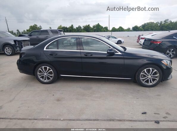 55SWF4JB3GU176728 2016 MERCEDES-BENZ C-CLASS Black Widok wnętrza z tyłu