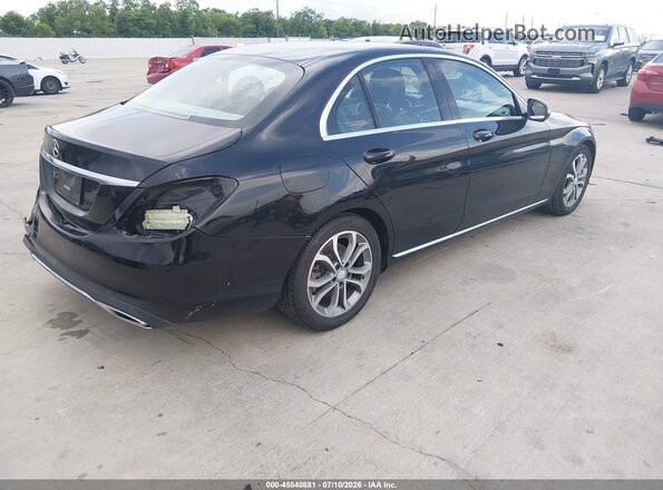 55SWF4JB3GU176728 2016 MERCEDES-BENZ C-CLASS Black Tył prawy