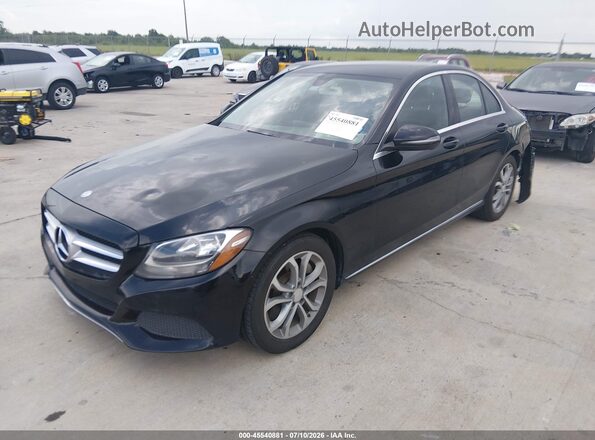 55SWF4JB3GU176728 2016 MERCEDES-BENZ C-CLASS Black Przód lewy