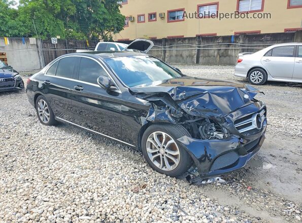55SWF4JB3HU200026 2017 MERCEDES-BENZ C Black Przód prawy