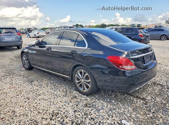55SWF4JB3HU200026 2017 MERCEDES-BENZ C Black Tył lewy