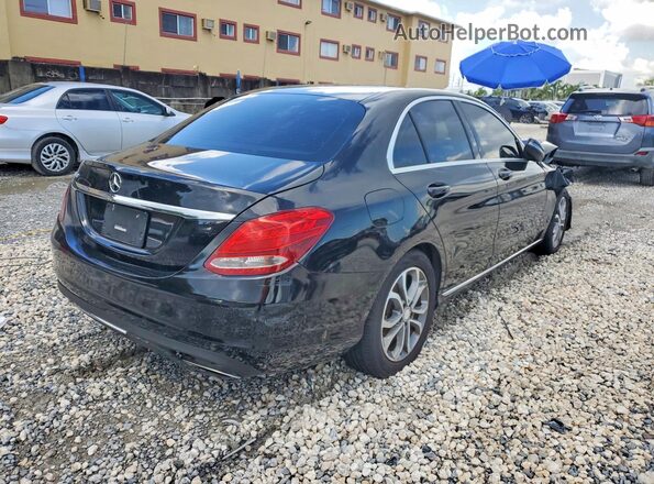 55SWF4JB3HU200026 2017 MERCEDES-BENZ C Black Tył prawy