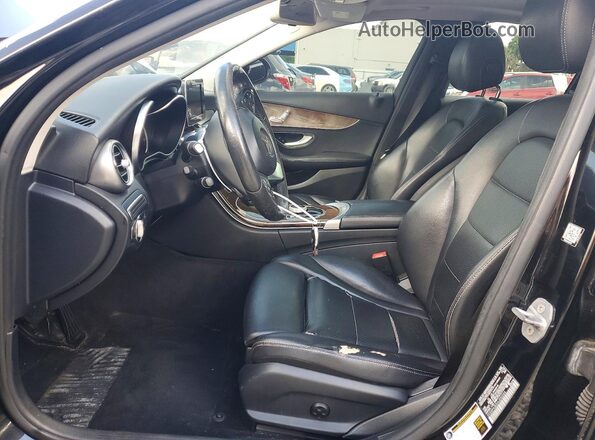 55SWF4JB3HU200026 2017 MERCEDES-BENZ C Black Widok wnętrza z przodu