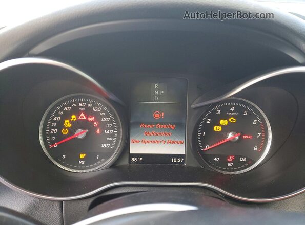 55SWF4JB3HU200026 2017 MERCEDES-BENZ C Black Widok zestawu wskaźników