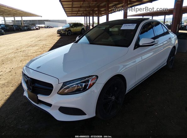55SWF4JB3HU211608 2017 MERCEDES-BENZ C-CLASS White Przód lewy