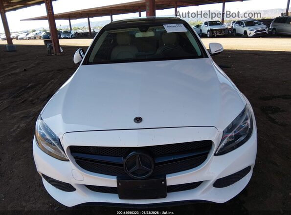 55SWF4JB3HU211608 2017 MERCEDES-BENZ C-CLASS White Սարքավորումների վահանակի տեսք