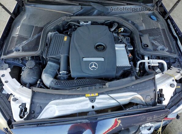 55SWF4JB3HU226139 2017 MERCEDES-BENZ C Синий Вид задней части салона