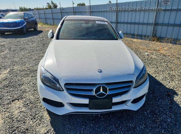 55SWF4JB3HU227680 2017 MERCEDES-BENZ C Белый Вид спереди