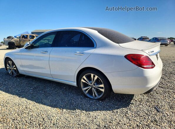 55SWF4JB3HU227680 2017 MERCEDES-BENZ C Белый Задняя левая четверть