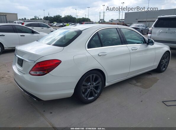 55SWF4JB3JU240306 2018 MERCEDES-BENZ C-CLASS White Հետևի աջ
