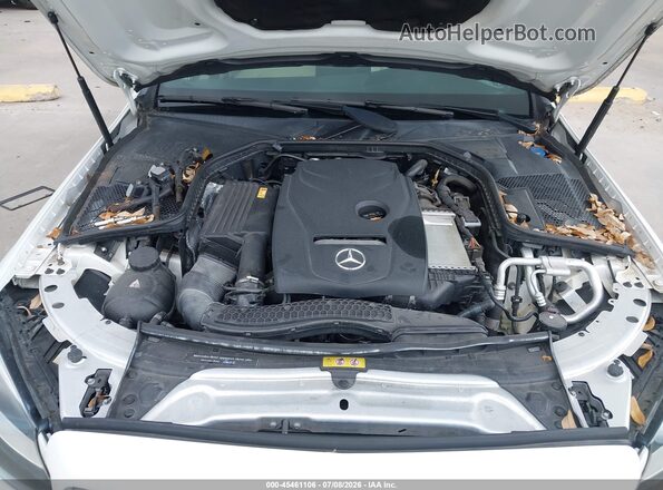 55SWF4JB3JU240306 2018 MERCEDES-BENZ C-CLASS White Հետևի տեսք