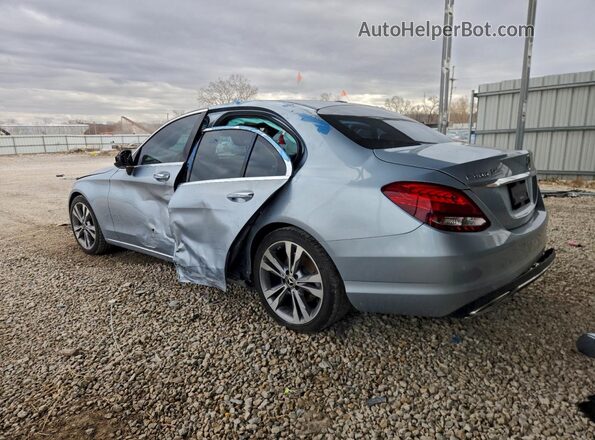 55SWF4JB3JU243822 2018 MERCEDES-BENZ C Blue Rear left