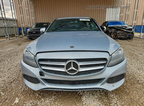 55SWF4JB3JU243822 2018 MERCEDES-BENZ C Blue Front view