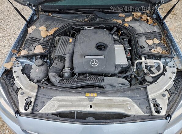 55SWF4JB3JU243822 2018 MERCEDES-BENZ C Blue Rear interior view