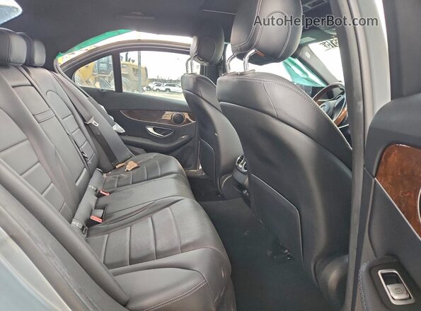 55SWF4JB3JU243822 2018 MERCEDES-BENZ C Blue Rear seats view