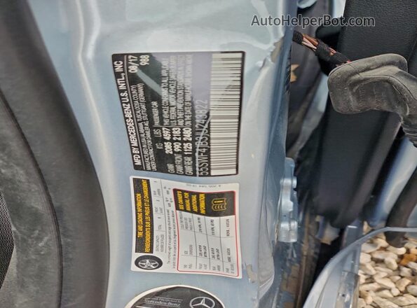 55SWF4JB3JU243822 2018 MERCEDES-BENZ C Blue Engine compartment view