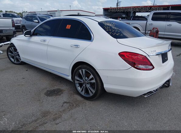 55SWF4JB3JU245134 2018 MERCEDES-BENZ C-CLASS White Задня ліва чверть