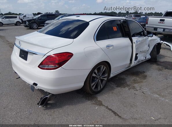 55SWF4JB3JU245134 2018 MERCEDES-BENZ C-CLASS White Задня права чверть