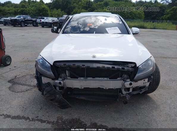55SWF4JB3JU245134 2018 MERCEDES-BENZ C-CLASS White Вид щитка приладів