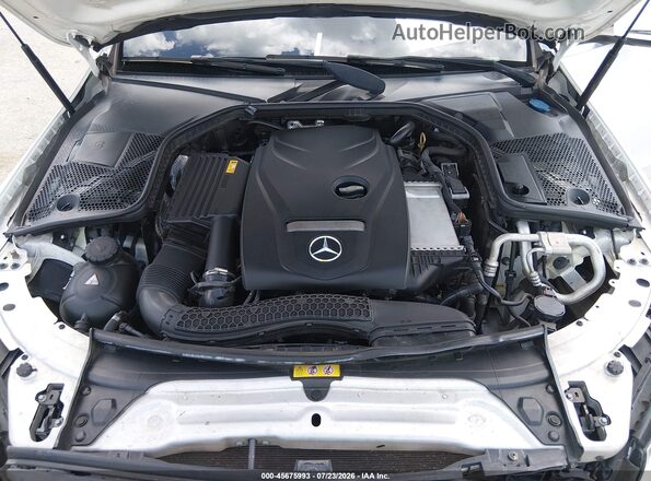 55SWF4JB3JU245134 2018 MERCEDES-BENZ C-CLASS White Вид ззаду