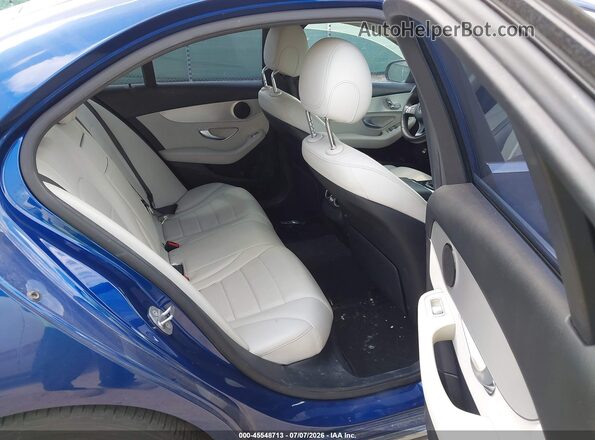 55SWF4JB3JU252469 2018 MERCEDES-BENZ C-CLASS Blue Vista de la etiqueta del VIN