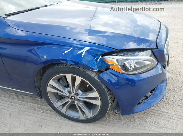 55SWF4JB3JU252469 2018 MERCEDES-BENZ C-CLASS Blue Vista frontal