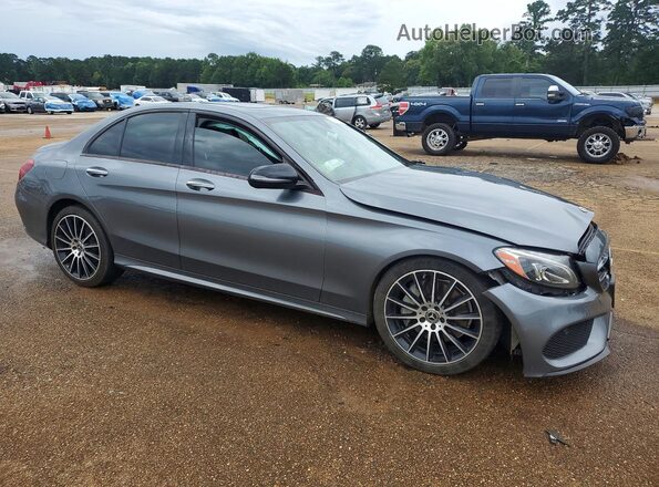 55SWF4JB3JU253508 2018 MERCEDES-BENZ C Gray წინა მარჯვენა