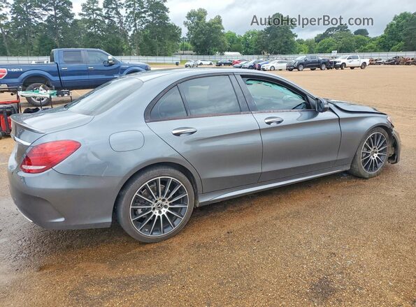 55SWF4JB3JU253508 2018 MERCEDES-BENZ C Gray უკანა მარჯვენა