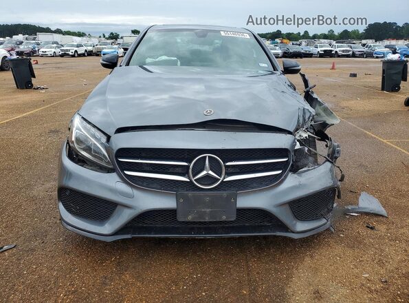 55SWF4JB3JU253508 2018 MERCEDES-BENZ C Gray წინა ხედი