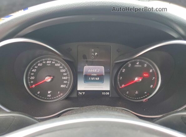 55SWF4JB3JU253508 2018 MERCEDES-BENZ C Gray ხელსაწყოთა პანელის ხედი