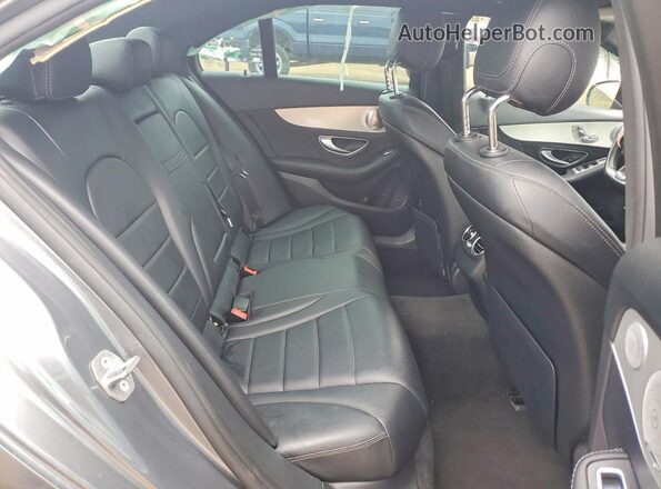 55SWF4JB3JU253508 2018 MERCEDES-BENZ C Gray უკანა სავარძლების ხედი