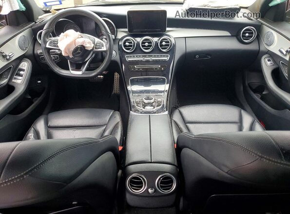 55SWF4JB3JU253508 2018 MERCEDES-BENZ C Gray წინა პანელის ხედი