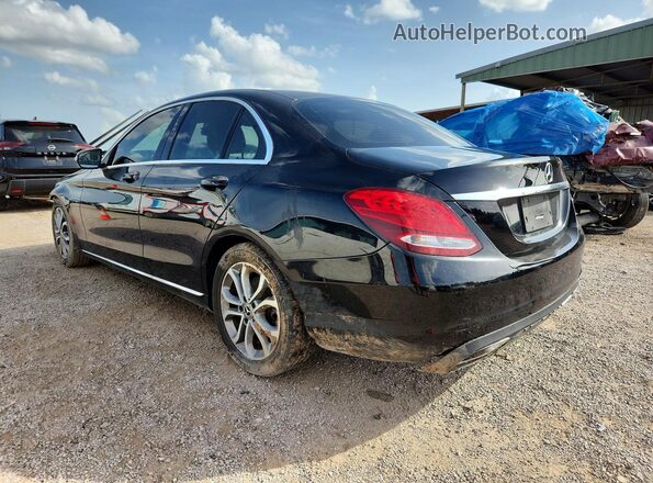 55SWF4JB3JU266713 2018 MERCEDES-BENZ C Black Tył lewy