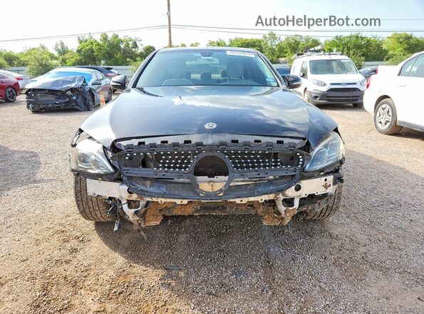 55SWF4JB3JU266713 2018 MERCEDES-BENZ C Black Widok z przodu
