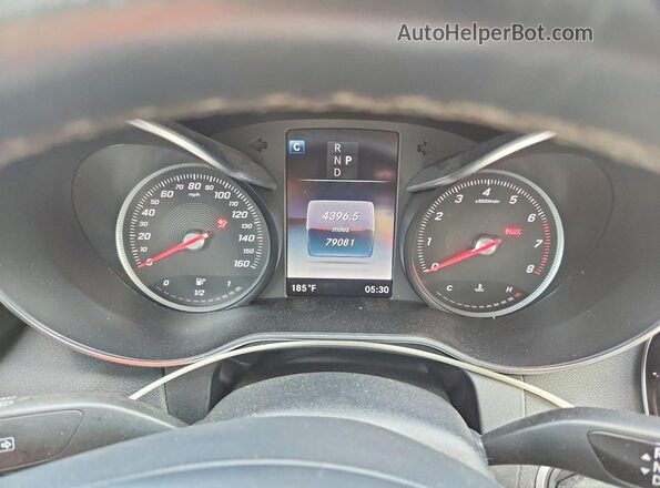 55SWF4JB3JU266713 2018 MERCEDES-BENZ C Black Widok zestawu wskaźników