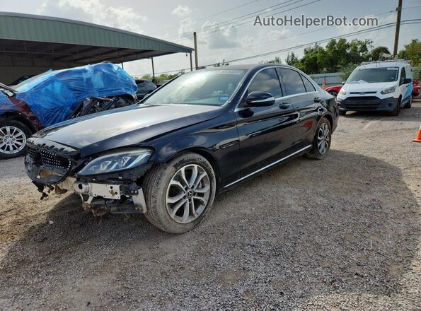55SWF4JB3JU266713 2018 MERCEDES-BENZ C Black Widok wnętrza 360 stopni