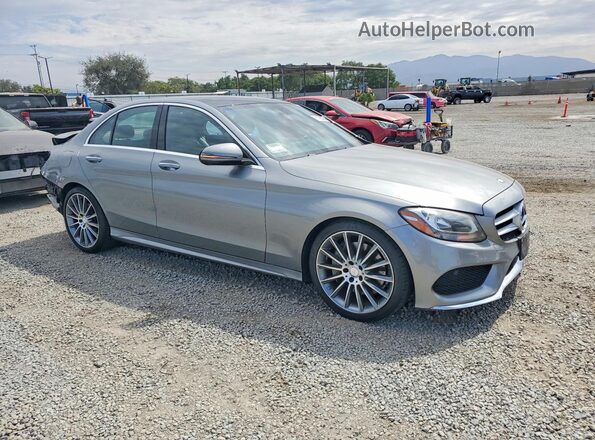 55SWF4JB4GU145066 2016 MERCEDES-BENZ C Gray Առջևի աջ