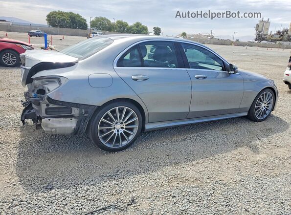 55SWF4JB4GU145066 2016 MERCEDES-BENZ C Gray Հետևի աջ