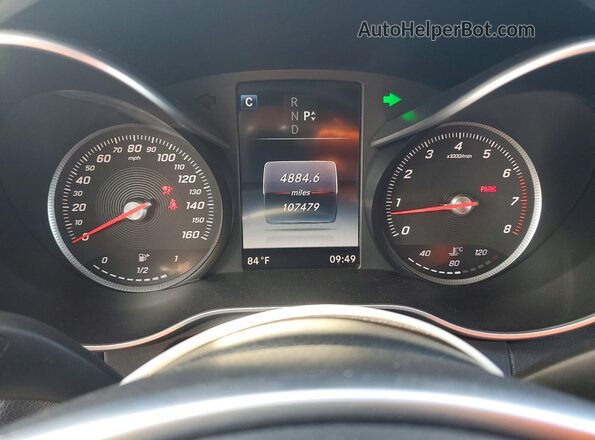55SWF4JB4GU145066 2016 MERCEDES-BENZ C Gray Սարքավորումների վահանակի տեսք