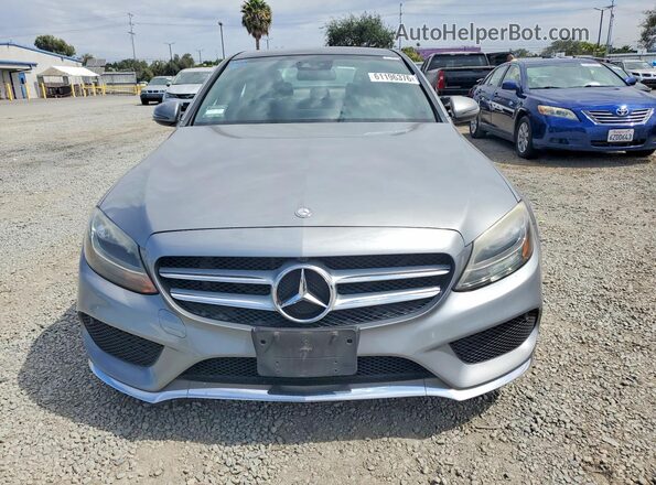 55SWF4JB4GU145066 2016 MERCEDES-BENZ C Gray Դիմացի տեսք