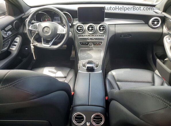 55SWF4JB4GU145066 2016 MERCEDES-BENZ C Gray Առջևի վահանակի տեսք