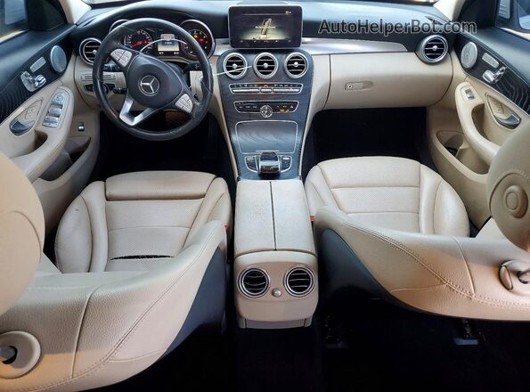 55SWF4JB4GU161719 2016 MERCEDES-BENZ C White Առջևի վահանակի տեսք