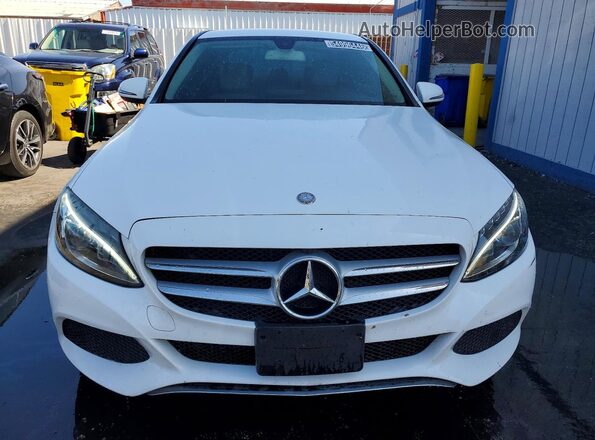 55SWF4JB4GU161719 2016 MERCEDES-BENZ C White Դիմացի տեսք