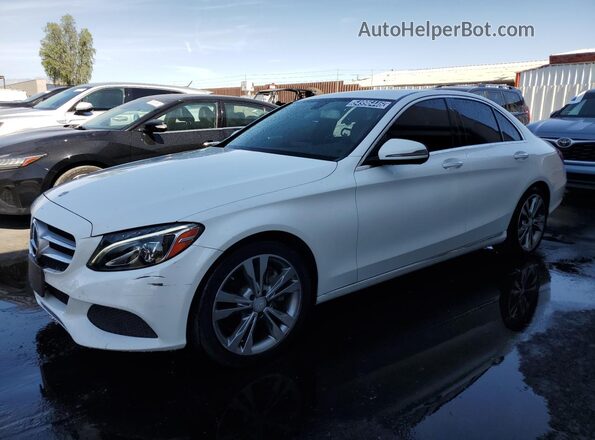 55SWF4JB4GU161719 2016 MERCEDES-BENZ C White 
