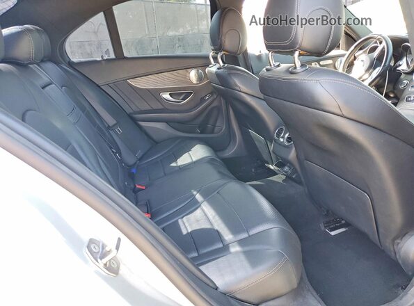 55SWF4JB4GU171196 2016 MERCEDES-BENZ C Silver უკანა სავარძლების ხედი