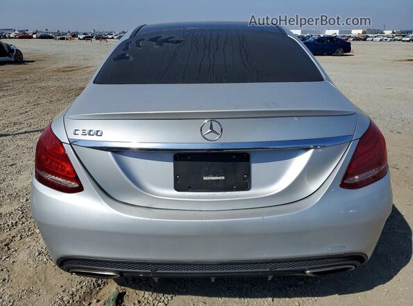 55SWF4JB4GU171196 2016 MERCEDES-BENZ C Silver უკანა ხედი