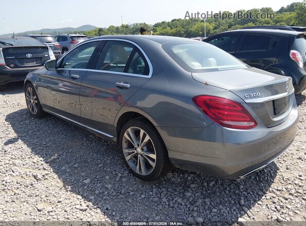 55SWF4JB4HU181891 2017 MERCEDES-BENZ C-CLASS Light Blue Tył lewy