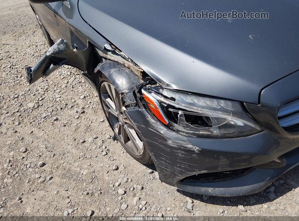 55SWF4JB4HU181891 2017 MERCEDES-BENZ C-CLASS Light Blue Widok z przodu