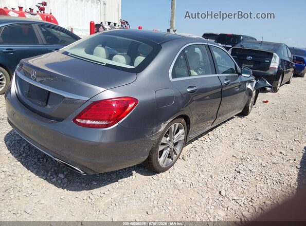 55SWF4JB4HU181891 2017 MERCEDES-BENZ C-CLASS Light Blue Tył prawy